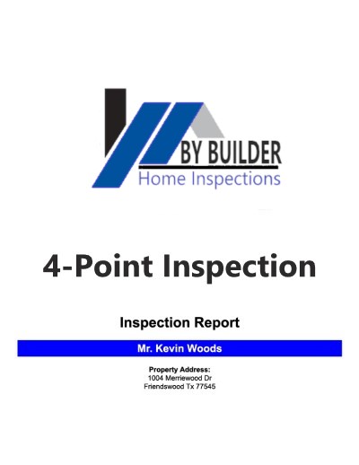4-point home inspection service